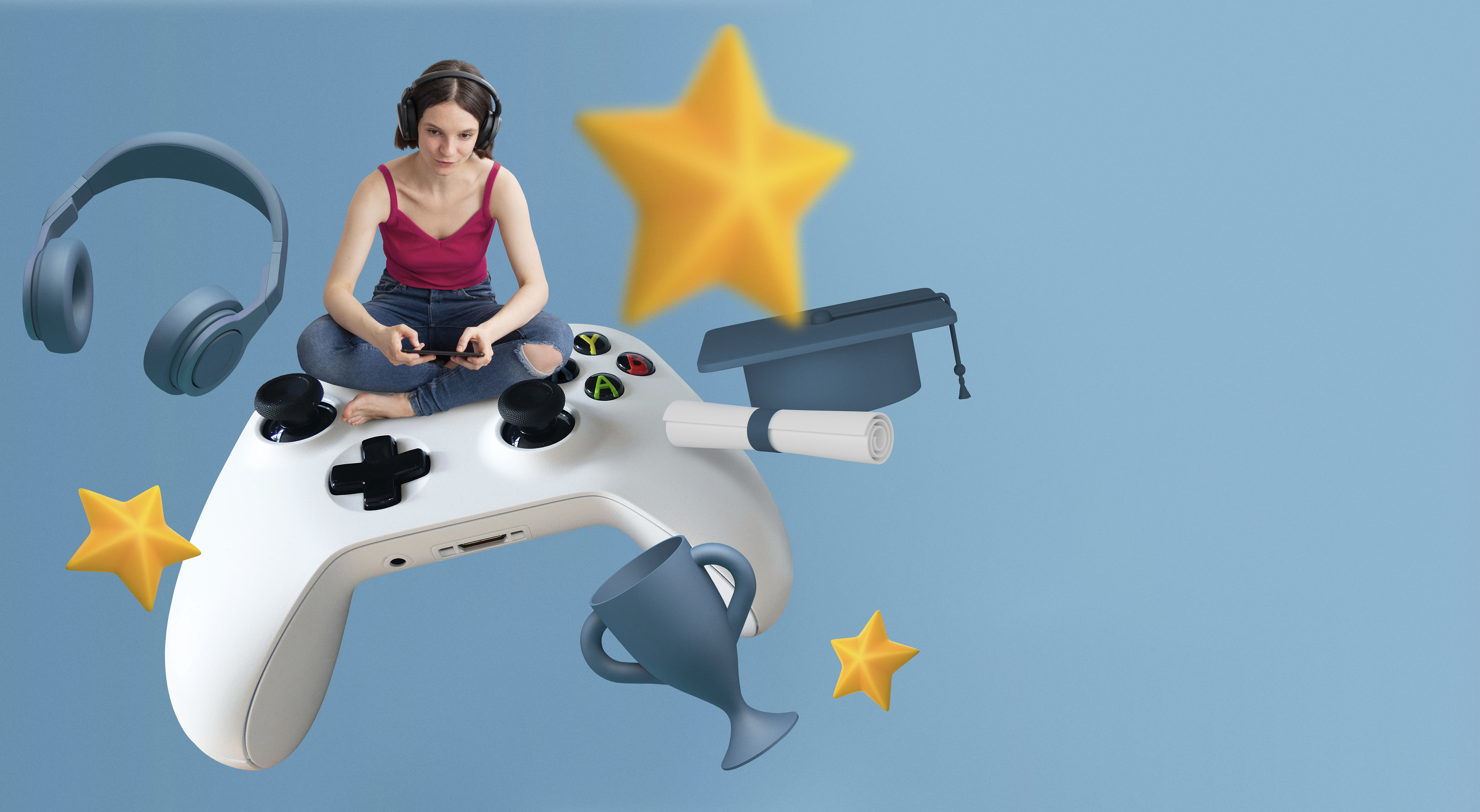 woman-playing-video-game-with-controller (1) геймификация